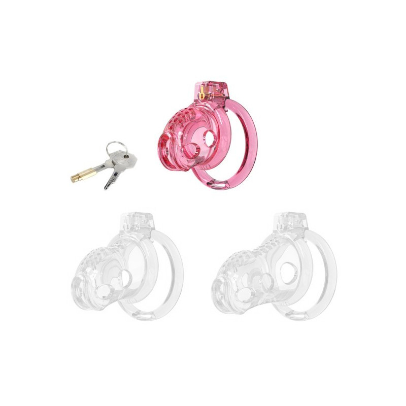 CockLock Cage de Chasteté Lock Hole S 6 x 3.6cm Rose